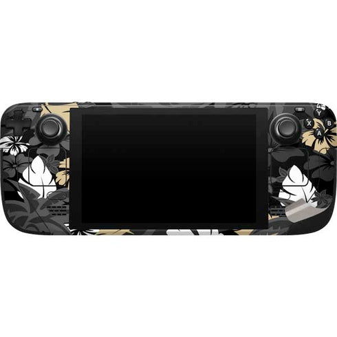 NFL New Orleans Saints Tropical Print Steam Deck Handheld Gaming Computer Skin